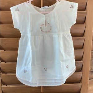 Tocoto Vintage White Embroidered Dress NWT